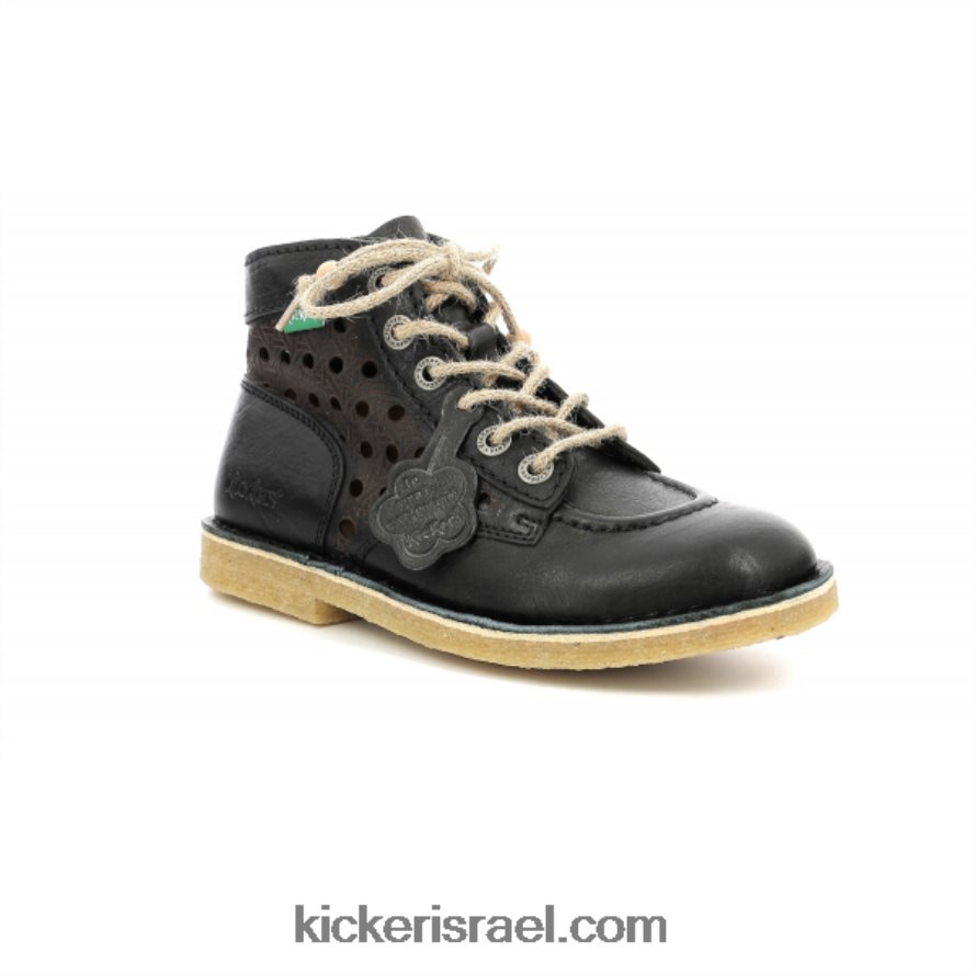 Kickers נשים בעיטה אגדה שחורה 6L8266203